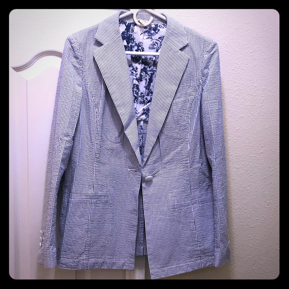 Beautiful Brooks Brothers seersucker jacket. EUC